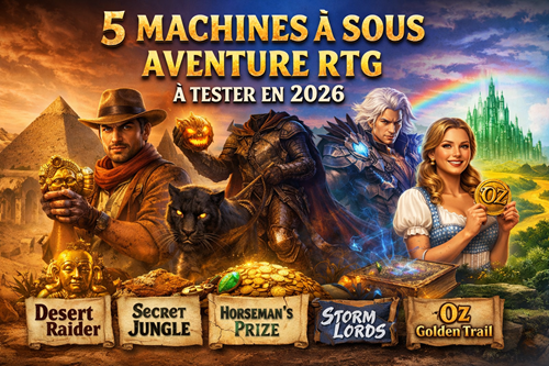 5 Machines à Sous au Thème Aventure Chez RTG à Découvrir Absolument
