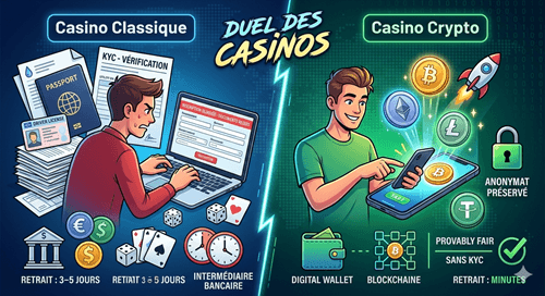 Marre du KYC ? Passez au Casino Crypto